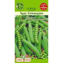 Горох Кельведонское Чудо/Агрофирма 'Семена Алтая'/семена упакованы в цветном пакете 10 гр.