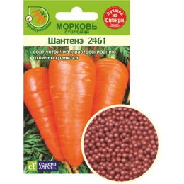 Морковь Гранулы Шантенэ 2461/Агрофирма 'Семена Алтая'/семена упакованы в цветном пакете 300 шт. (1/500)