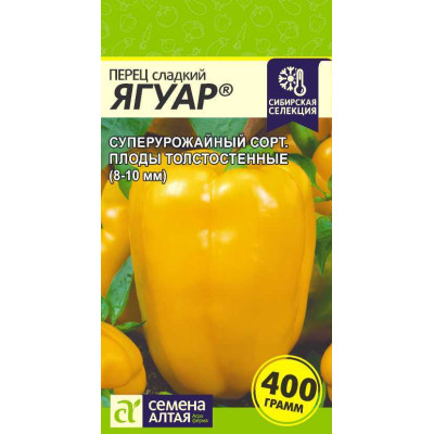 Перец Ягуар/Агрофирма 'Семена Алтая'/семена упакованы в цветном пакете 0,1 гр. Наша Селекция!