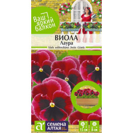 Цветы Виола Лаура/Агрофирма 'Семена Алтая'/семена упакованы в цветном пакете 0,1 гр. Ваш яркий балкон