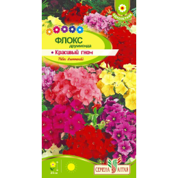 Цветы Флокс Красивый гном/Агрофирма 'Семена Алтая'/семена упакованы в цветном пакете 0,2 гр.