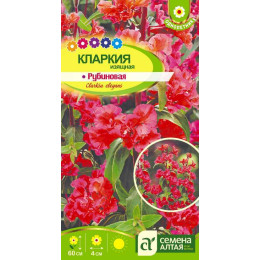 Цветы Кларкия Рубиновая изящная/Агрофирма 'Семена Алтая'/семена упакованы в цветном пакете 0,2 гр.