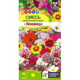 Цветы Смесь Ленивица многолетняя низкая/Агрофирма 'Семена Алтая'/семена упакованы в цветном пакете 0,3 гр. многолетник