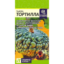 Тыква Тортилла/Агрофирма 'Семена Алтая'/семена упакованы в цветном пакете 2 гр. НОВИНКА!