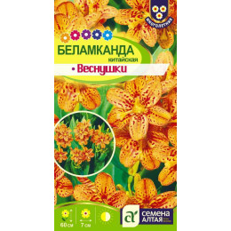 Цветы Беламканда Веснушки китайская/Агрофирма 'Семена Алтая'/семена упакованы в цветном пакете 0,1 гр. многолетник