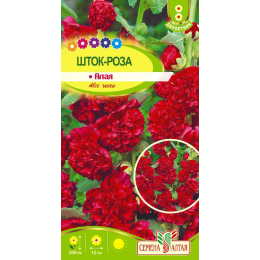 Цветы Шток-роза Алая/Агрофирма 'Семена Алтая'/семена упакованы в цветном пакете 0,1 гр.