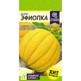 Дыня Эфиопка/Агрофирма 'Семена Алтая'/семена упакованы в цветном пакете 1 гр.