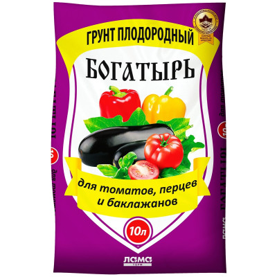 Биогрунт Богатырь "Для томатов, перца и баклажанов" 10 л